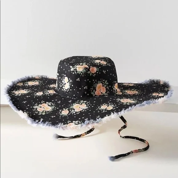 Anthropologie | Accessories | Anthropologie Black Floral  display picture 1